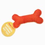 Pawmeal Loofah Bone Toy Red