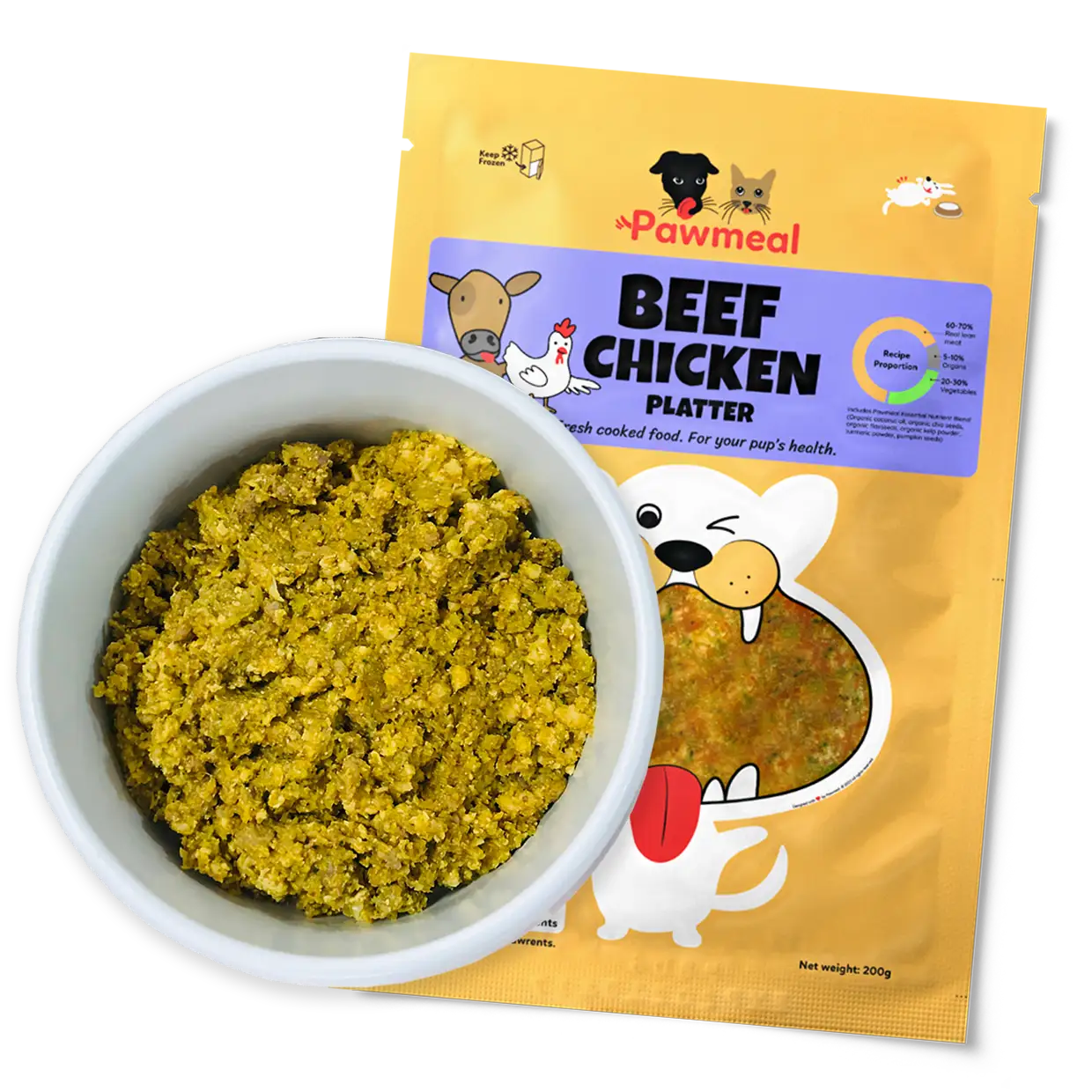 Pawmeal Beef Chicken Platter for Picky Dogs