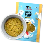 Pawmeal Duck Pork Platter dog food cooked with fresh ingredients