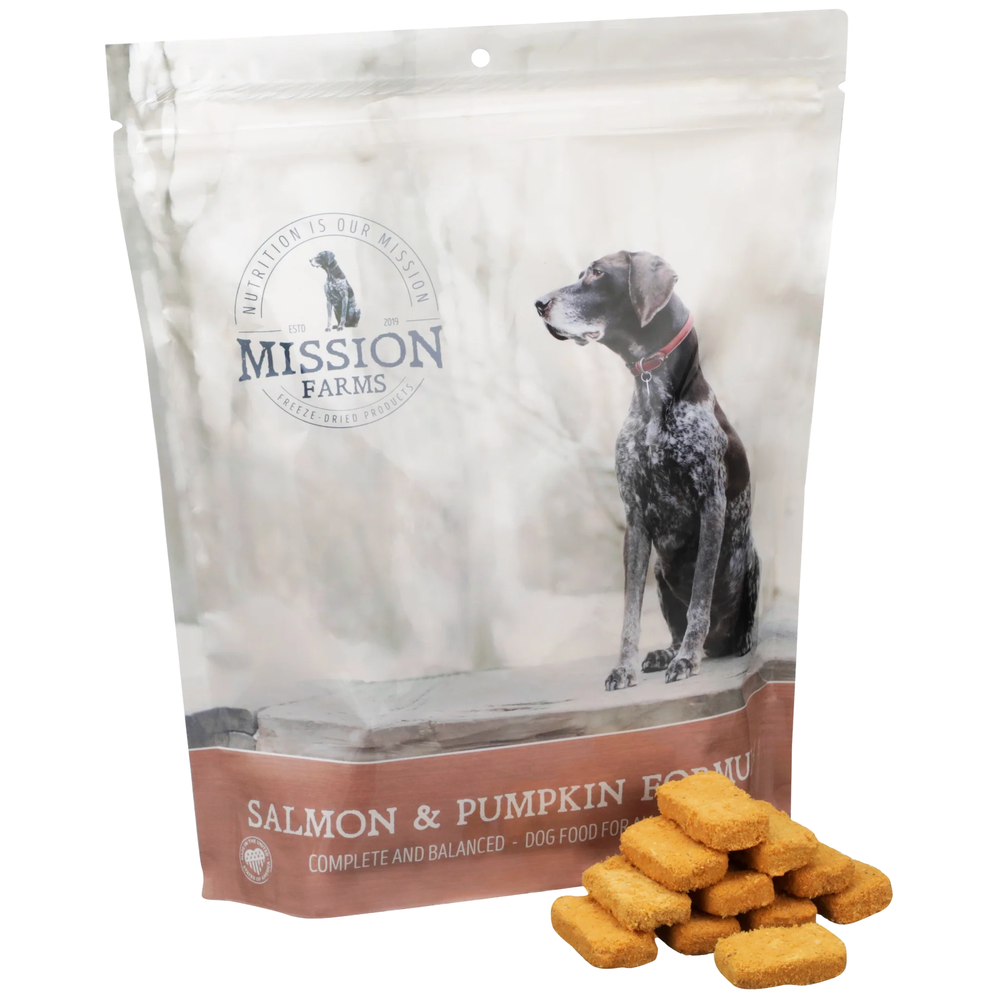 Pawmeal - Mission Farms Freeze Dried Raw Dog Food - Salmon and Pumpkin